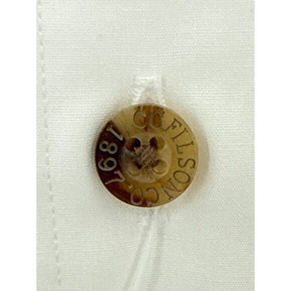 Filson XXL Feather Cloth White Long Sleeve Shirt - Picture 3 of 9